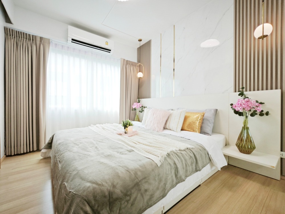 For SaleCondoOnnut, Udomsuk : A Space Sukhumvit 77, near the Yellow Line, beautiful room, stylish function, shady, spacious parking_Do190