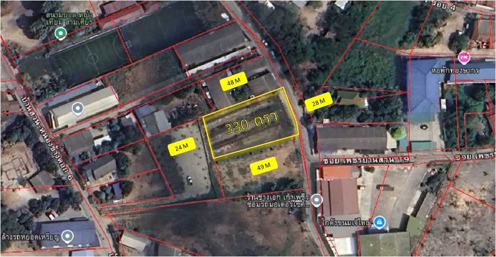 For SaleLandPattaya, Bangsaen, Chonburi : Land for sale, 330 sq w, Chonburi, Ban Suan, Nong Khang Khok 6