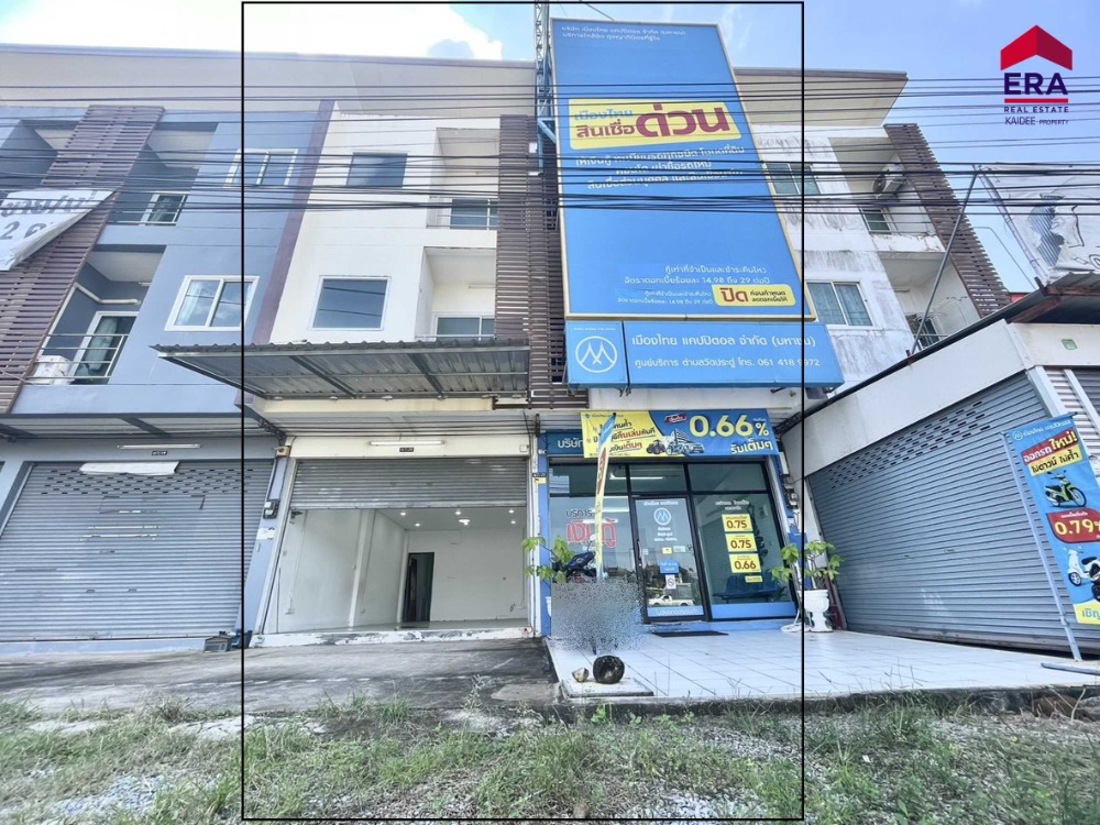 For SaleShophouseKoh Samui, Surat Thani : Commercial building for sale, on the main road, opposite Wat Pradu Municipality