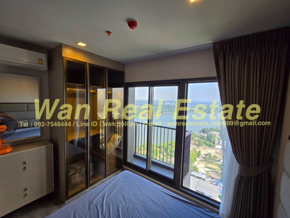 For RentCondoRattanathibet, Sanambinna : For rent Politan Aqua, 32nd floor, size 30 sq m, river view, beautifully decorated, ready to move in according to the model room.