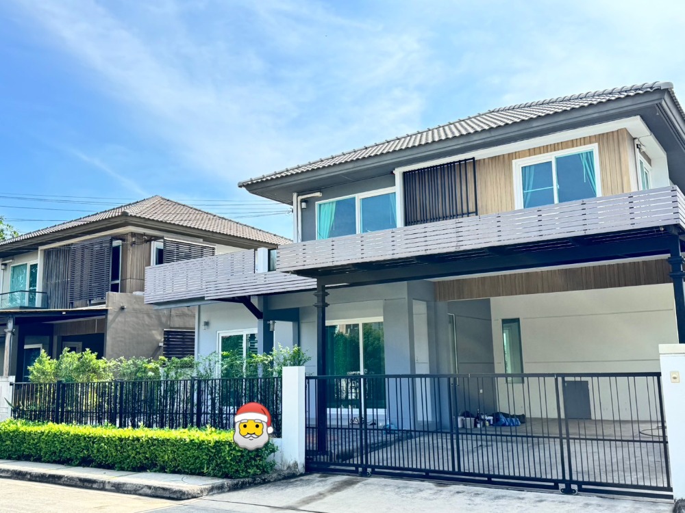 For RentHouseNawamin, Ramindra : 🏡2-storey detached house for rent, Manthana Lake Village, Watcharapol, Sai Mai 56, 4 bedrooms, 3 bathrooms, very new condition, renovated, newly painted, near Sukhaphiban 5 Expressway, Chatuchak-Watcharapol-Chalongrat