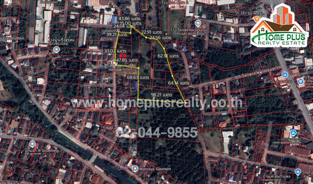 For SaleLandChiang Mai : Land in Pa Pai Klang Village, Chae Chang Subdistrict, San Kamphaeng District, Chiang Mai Province (divided into 9 plots for sale)