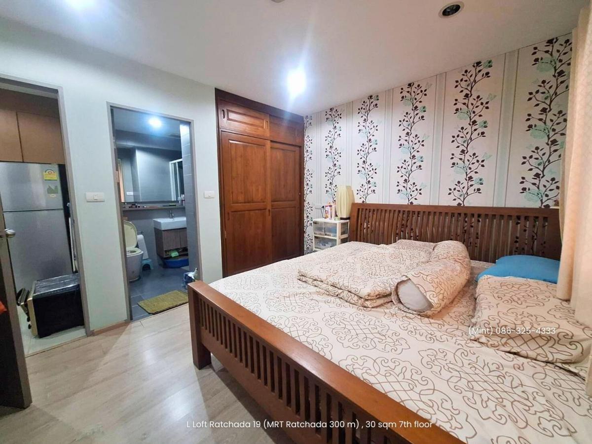 For SaleCondoRatchadapisek, Huaikwang, Suttisan : Condo for sale near MRT Ratchada 300 meters: L Loft Ratchada 19