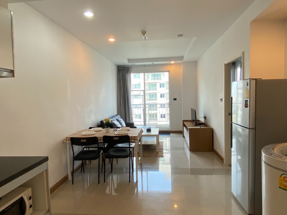 For RentCondoRama9, Petchburi, RCA : Supalai Wellington 1, spacious, beautiful, clean room, near the Ministry of Culture, opposite the Korean Embassy, ​​for rent