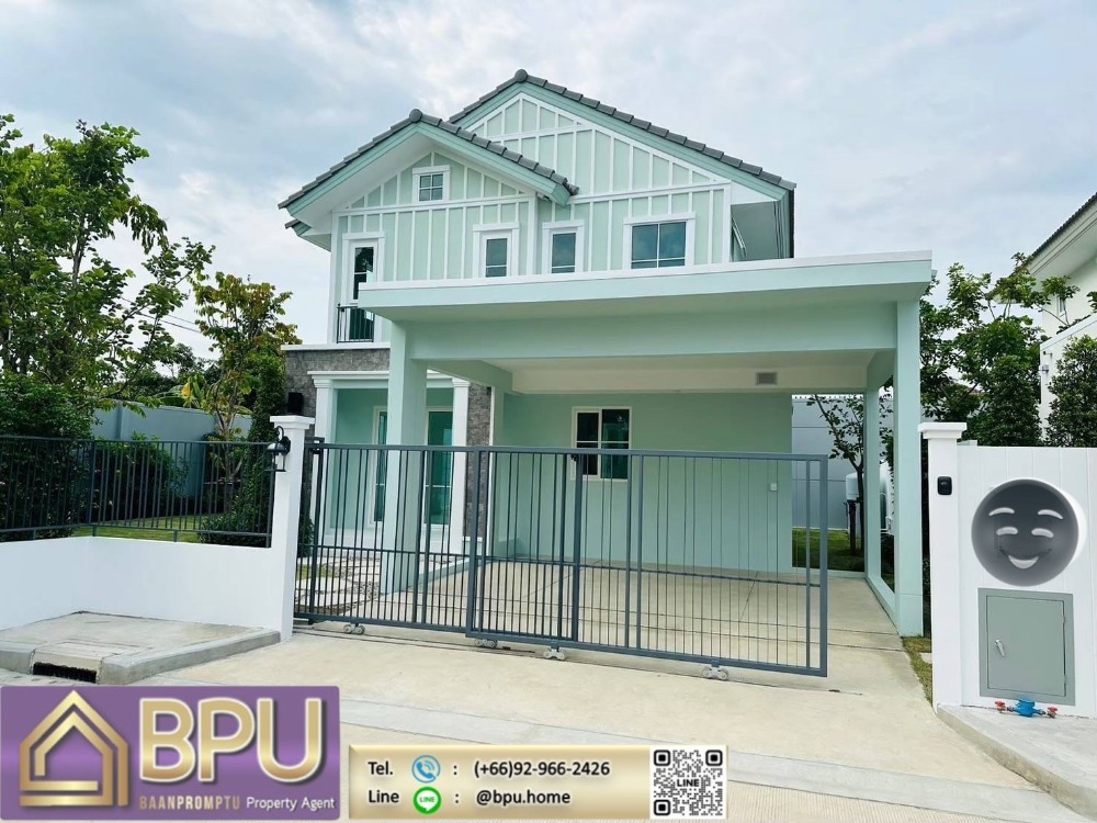 For RentHouseBangna, Bearing, Lasalle : **3 Bedrooms Single House for Rent ** Villaggio 2 Srinakarin-Bangna near Mega Bangna