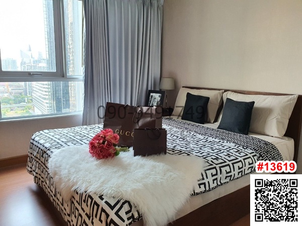 For RentCondoRama9, Petchburi, RCA : Condo for rent Belle Grand Rama 9, large room, near MRT Rama 9, only 550 meters.