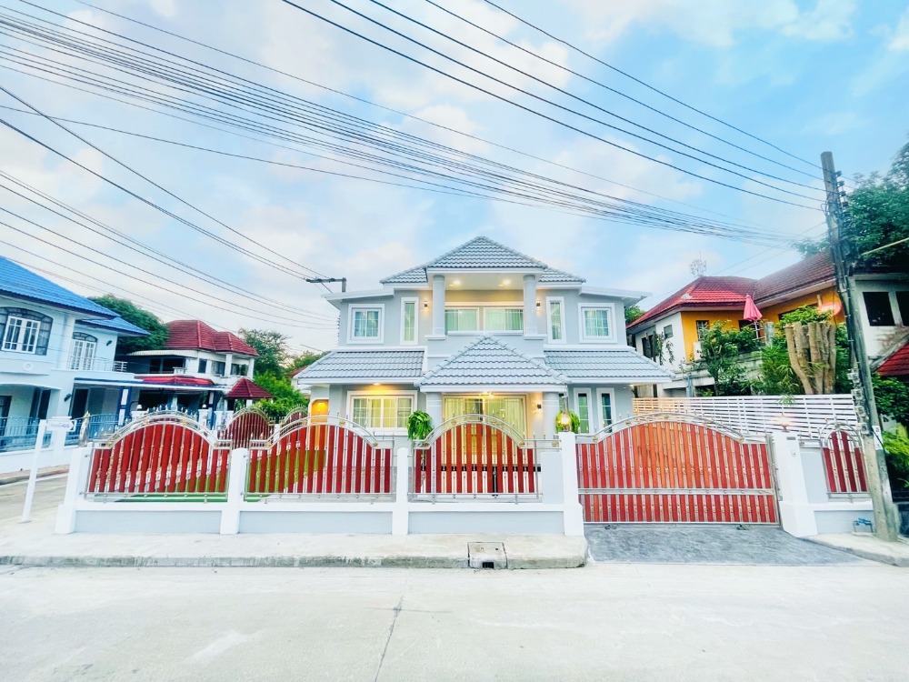 For SaleHousePhutthamonthon, Salaya : Beautiful single house for sale, ready to move in, corner house, area 60 sq m., Krisdanakorn 18 Project, Phutthamonthon Sai 3, Taling Chan