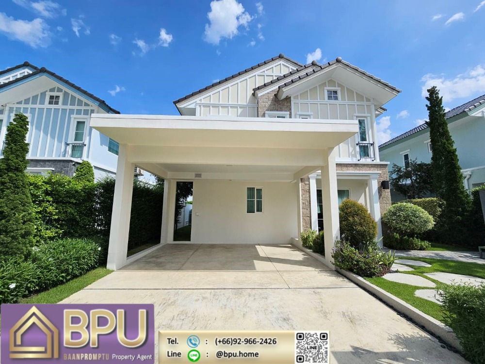 For RentHouseBangna, Bearing, Lasalle : **4 Bedrooms Single House for Rent ** Villaggio 2 Srinakarin-Bangna near Mega Bangna