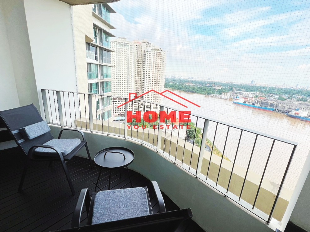 ให้เช่าคอนโดพระราม 3 สาธุประดิษฐ์ : 3 unites  The Pano Riverside Condominium located at Rama 3 road  A fully furnished corner room with spectacular view of Chaopraya River.