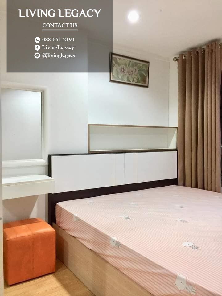 For RentCondoPattanakan, Srinakarin : LSMUD2NY Condo for rent Lumpini Place Srinakarin - Huamark Station 26 sq m. 15th floor, Building A line id : @livinglegacy