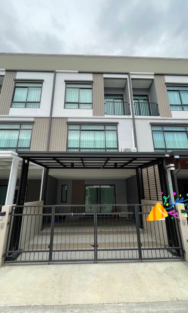 For RentTownhouseOnnut, Udomsuk : ✅🌈🏡 Rent a house in Q Prime Sukhumvit 77 project, beautifully decorated, ready to move in, good location, many ways to enter and exit, Pet Friendly🐶