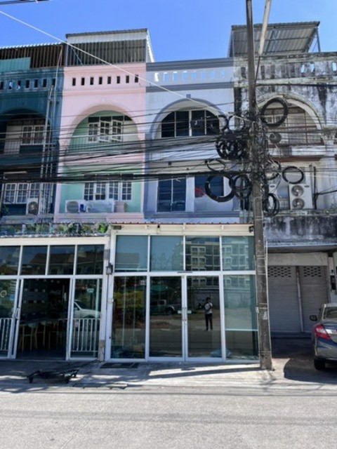 For RentShop HouseRayong : next to HomePro Rayong Market Village restaurant for rent or sale, commercial building 3 Storeys