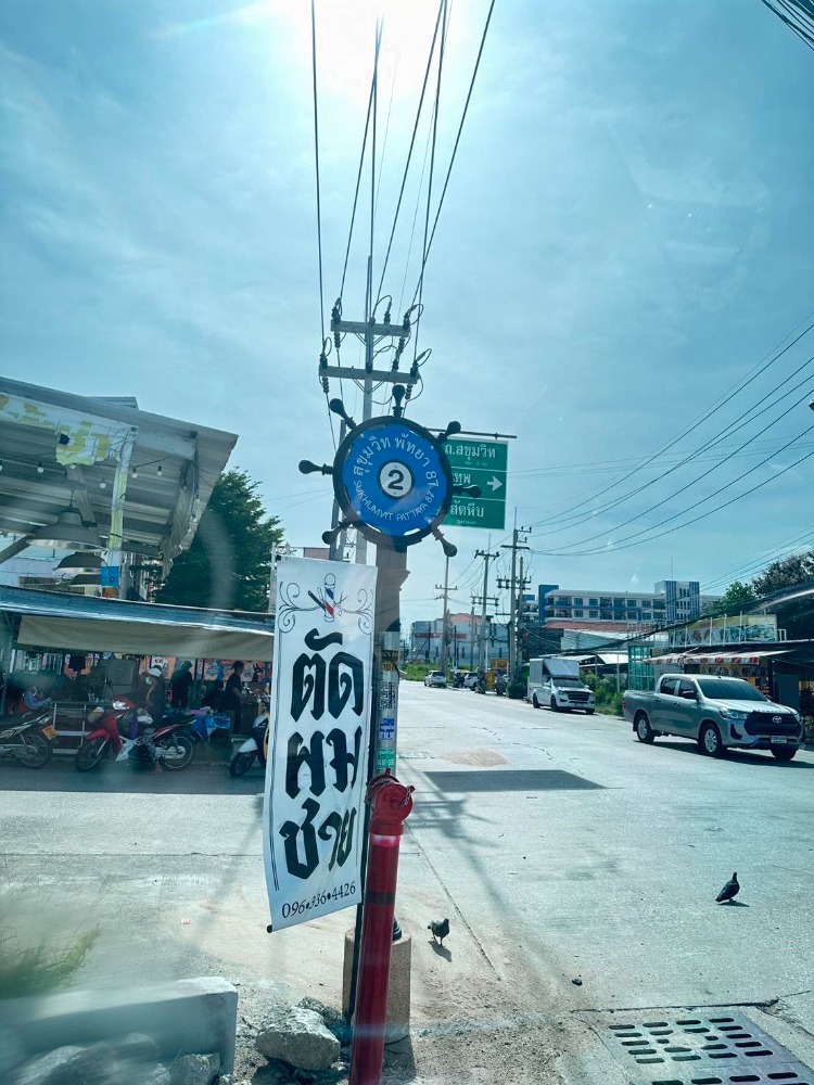 For SaleLandPattaya, Bangsaen, Chonburi : Land for sale 1-1-16 rai, Soi Sukhumvit-Pattaya 87/2, Nong Krabok Road, near the railway road, Pattaya