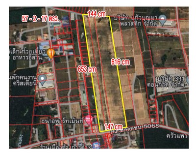 For SaleLandSriracha Laem Chabang Ban Bueng : Land for sale, purple pattern, Khao Khan Song, Sriracha (area 57-2- 17 rai, total price 189,890,250 baht), Khao Khan Song, Sriracha, Chonburi