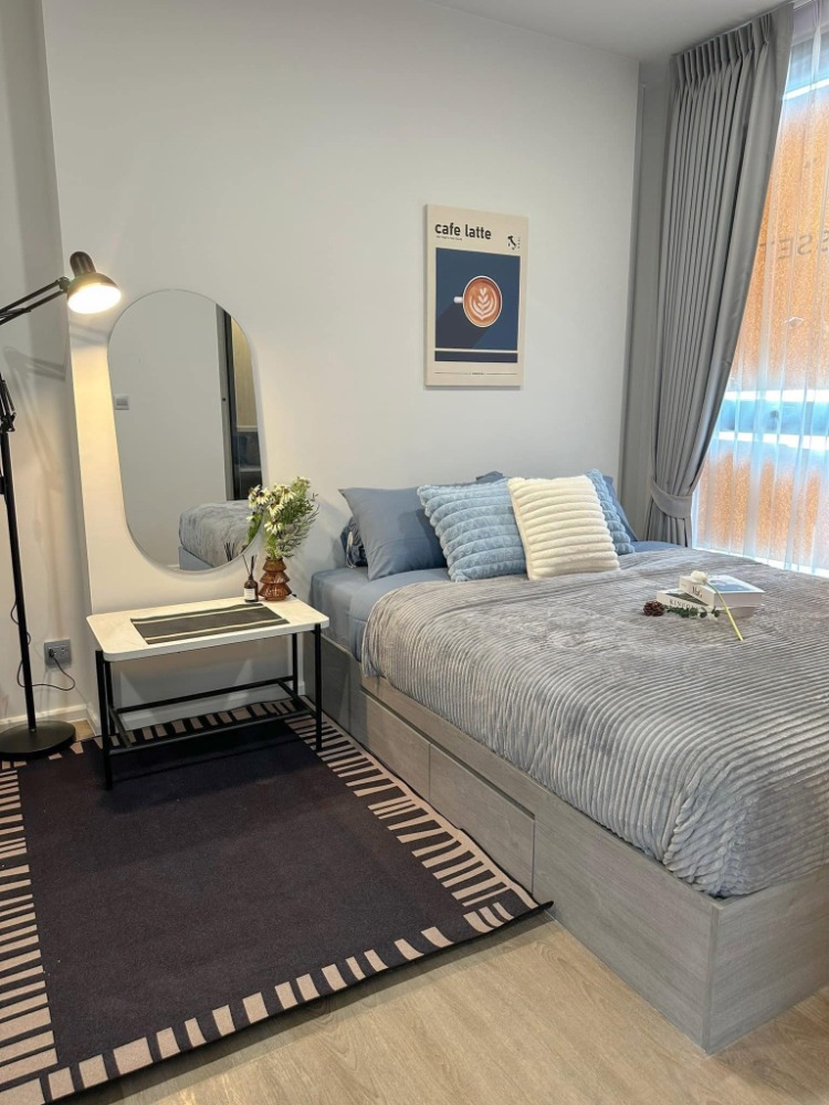 For RentCondoRamkhamhaeng, Hua Mak : 🔔🍀FOR RENT>> Modiz Rhyme Ramkhamhaeng>> Brand new room, fully furnished, near MRT Ramkhamhaeng 80 meters, 18th floor #LV-MO1115