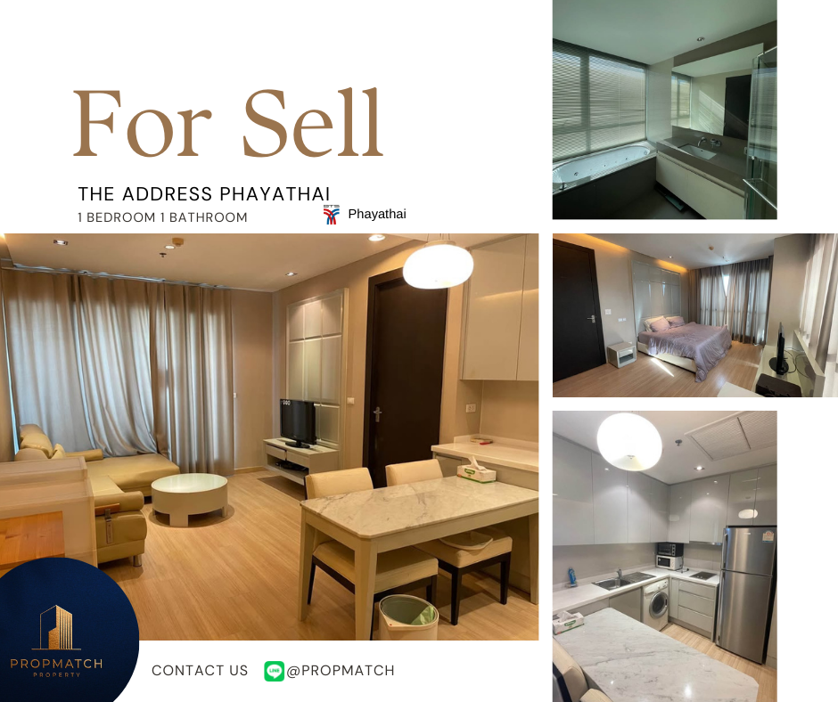 For SaleCondoRatchathewi,Phayathai : 🔥 Dont miss it! Huge discount 🔥 The address Phayathai (1 bedroom, 51 sq m.) High floor, great view, price only 7.9 million baht. Tel.0981315848 @propmatch