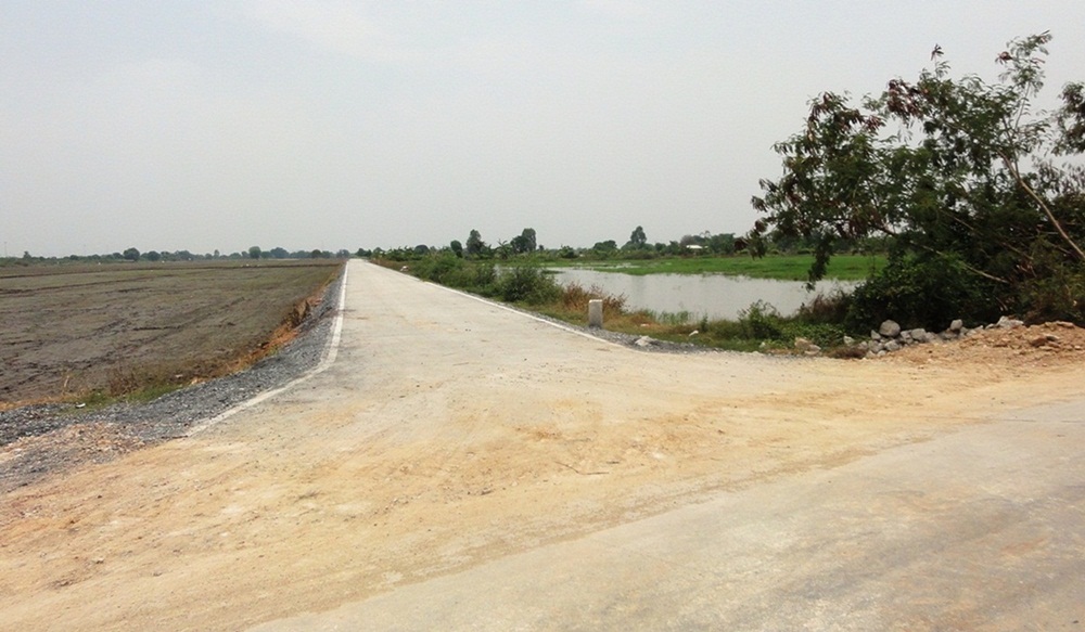 For SaleLandSamut Prakan,Samrong : Land for sale 19-3-45 rai near Abac, Bangna, Bang Bo, Samut Prakan.