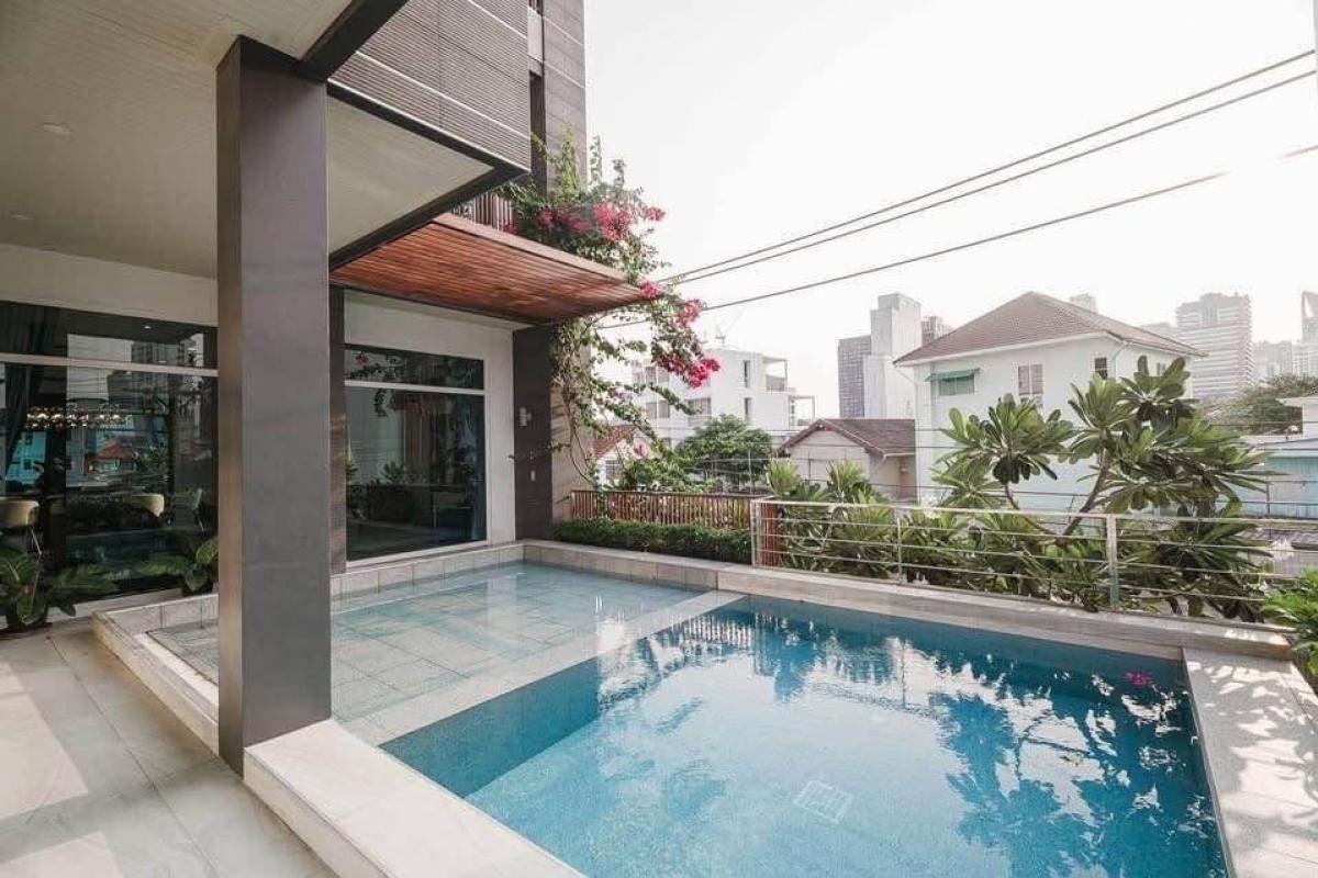 For RentHouseSukhumvit, Asoke, Thonglor : Single house with Private Pool - Near BTS Ekkamai