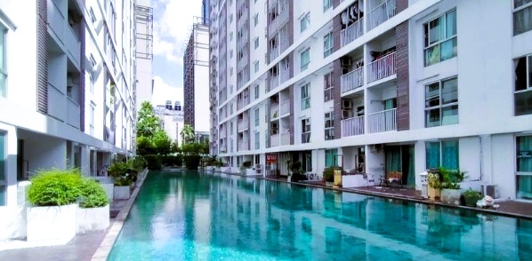 For RentCondoRama9, Petchburi, RCA : KC c08 for rent, Condo A Space Asoke-Ratchada, 6th floor, studio room, size 31 sq m., near MRT Rama 9, near G Tower Rama 9, Fortune Rama 9, Central Rama 9, suitable for people working in this area.