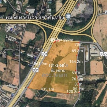 For SaleLandSriracha Laem Chabang Ban Bueng : Land for sale, Khao Khan Song, Sri Racha, Chonburi (area 131-2- 68 rai, total price 592,515,000 baht) Khao Khan Song, Sri Racha, Chonburi