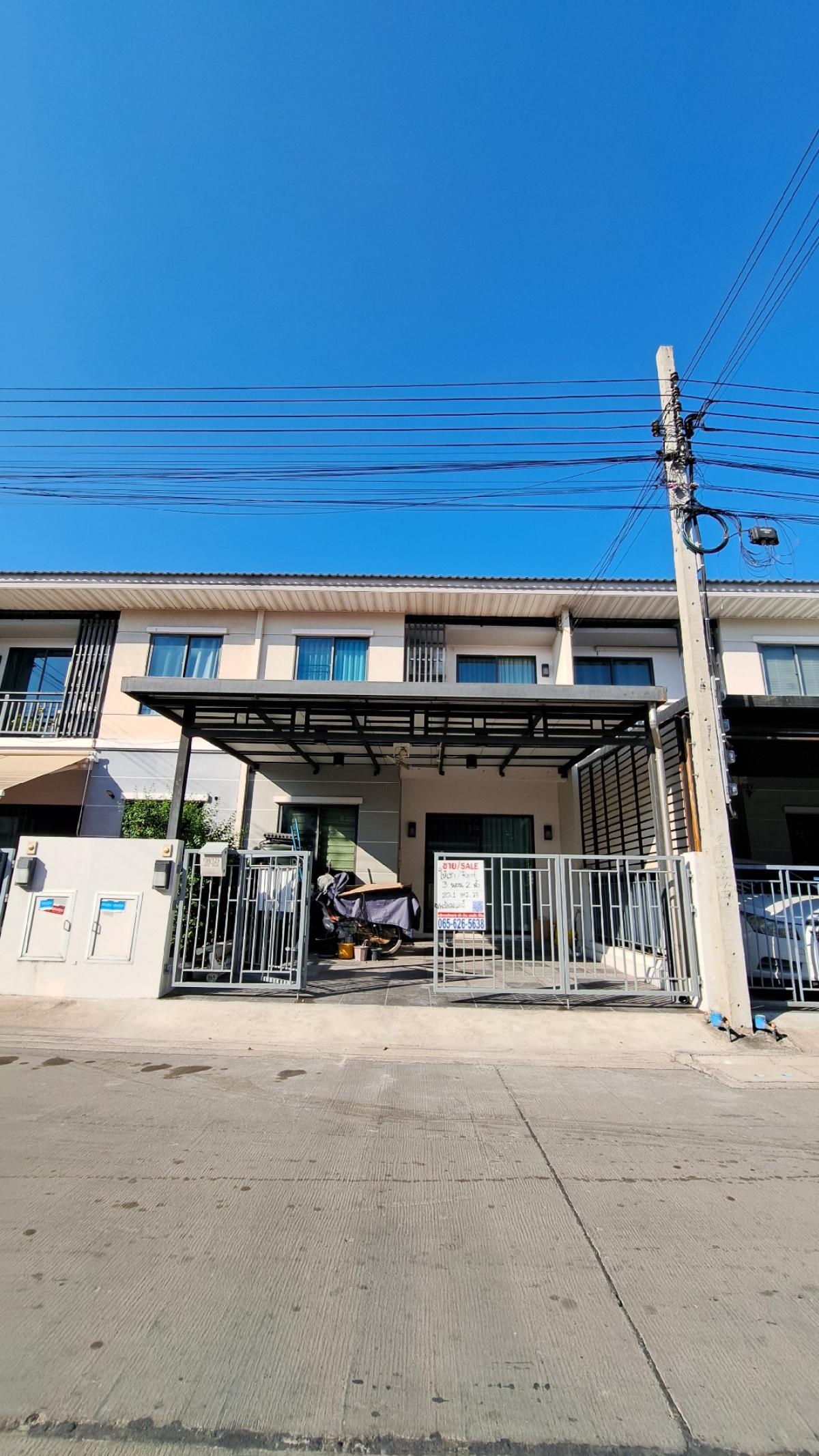 For RentTownhouseNonthaburi, Bang Yai, Bangbuathong : For rent/sale Modi Villa Chaiyaphruek Townhouse 3 bedrooms, 2 bathrooms, convenient transportation, near amenities