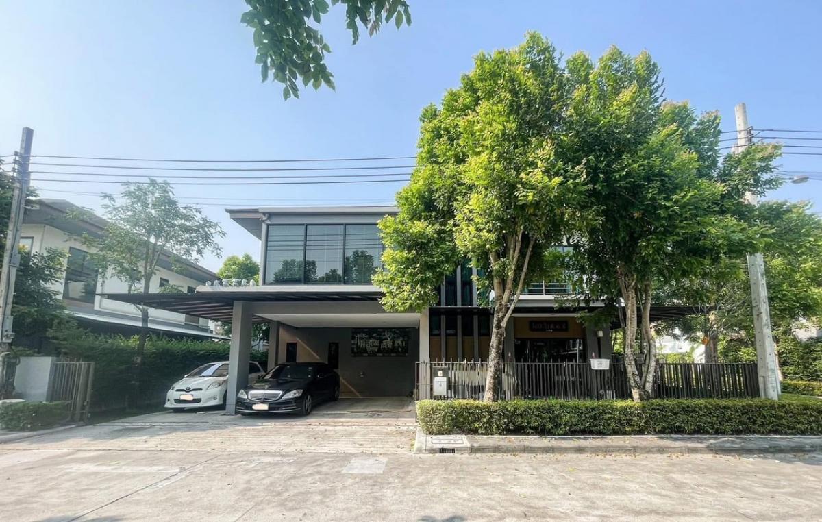 For RentHouseLadkrabang, Suwannaphum Airport : Single house for rent, Lumpini House, Suan Luang Rama 9, only 3 minutes to Suan Luang Rama 9, 4 bedrooms