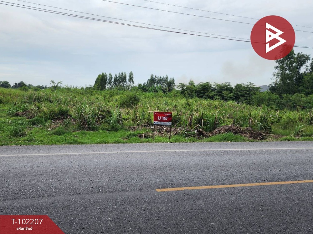 For SaleLandSuphan Buri : Land for sale, vacant land next to the road, area 5 rai 2 ngan 40 sq m, originally Bang Nang Buat, Suphan Buri