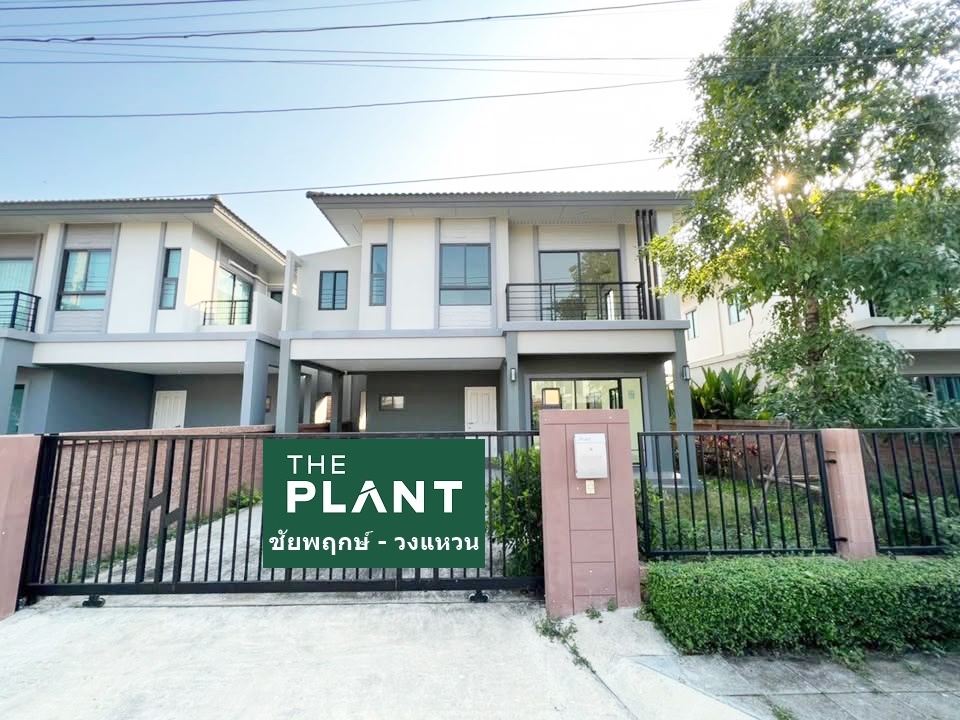 For RentHouseNonthaburi, Bang Yai, Bangbuathong : *Pets allowed* Single house for rent, The Plant Village, Chaiyaphruek-Wongwaen (Bang Kruai-Sai Noi Road, near the Purple Line)