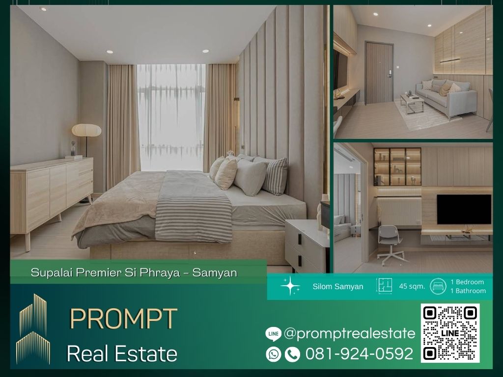 For RentCondoSiam Paragon ,Chulalongkorn,Samyan : ST13057 - Supalai Premier Si Phraya - Samyan :  ศุภาลัย พรีเมียร์ สี่พระยา - สามย่าน - Silom Samyan Siam Rama 4