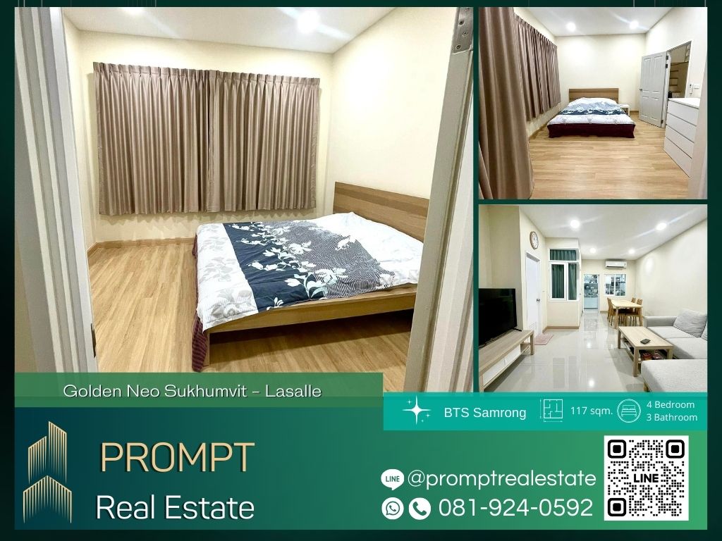 For RentHouseSamut Prakan,Samrong : GH01224 - Golden Neo Sukhumvit - Lasalle :  โกลเด้น นีโอ สุขุมวิท - ลาซาล