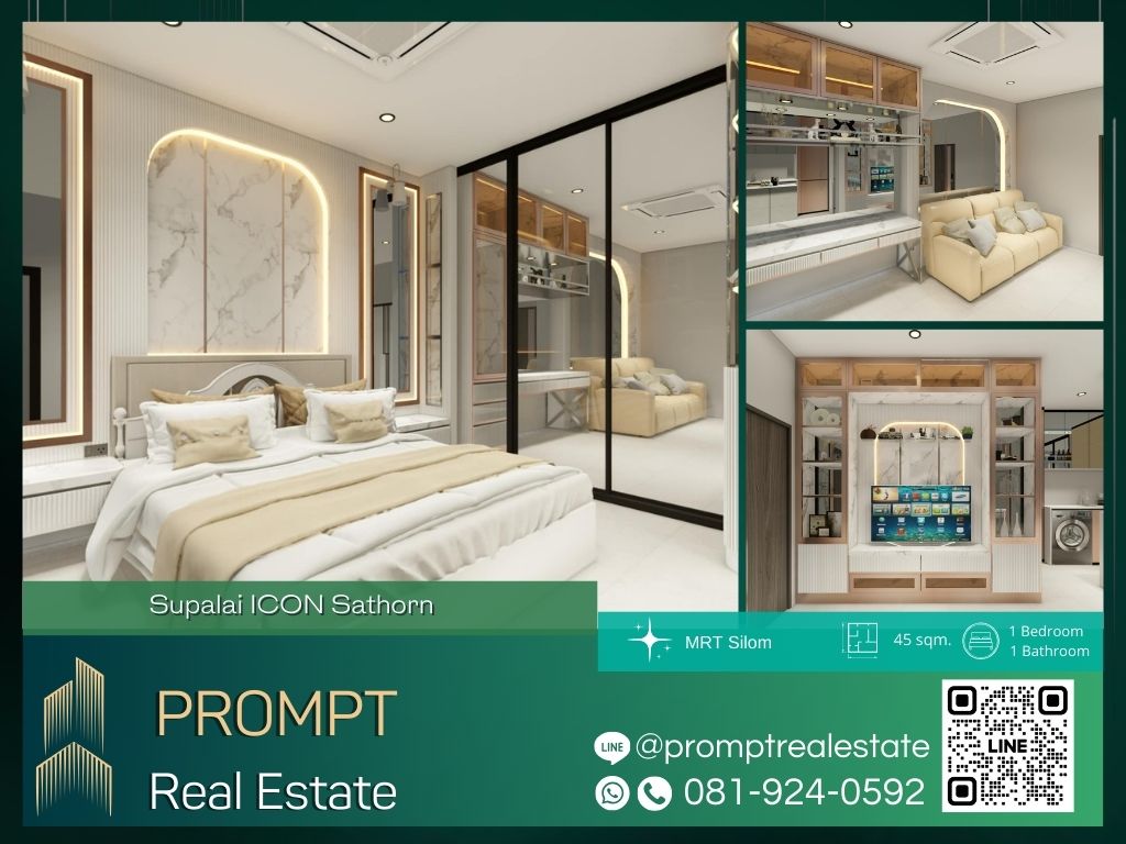 For RentCondoSathorn, Narathiwat : ST12881 - Supalai ICON Sathorn :  ศุภาลัย ไอคอน สาทร