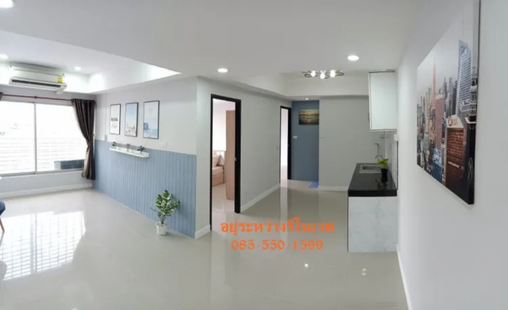 For SaleCondoRamkhamhaeng, Hua Mak : Condo for sale, Baan Sukhothai, Building 13, Floor 10, Ramkhamhaeng 30/1, area 60.24 sq m. + 1 car parking space, 2 bedrooms, 1 bathroom, currently being renovated, price 1,990,000.- Free credit, interested contact 085-550-1599