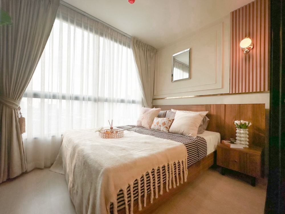 For SaleCondoOnnut, Udomsuk : Elio Del Nest Udomsuk Sukhumvit 103 1 bedroom, fully furnished, divided into sections, near the BTS_Do530