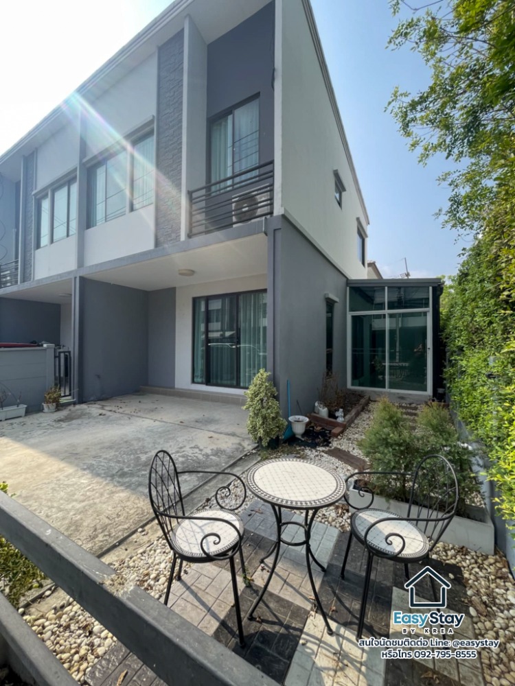 For RentTownhomePathum Thani,Rangsit, Thammasat : 🏠 For rent: 2-storey townhouse, corner unit, Pleno Phahon Yothin-Rangsit project