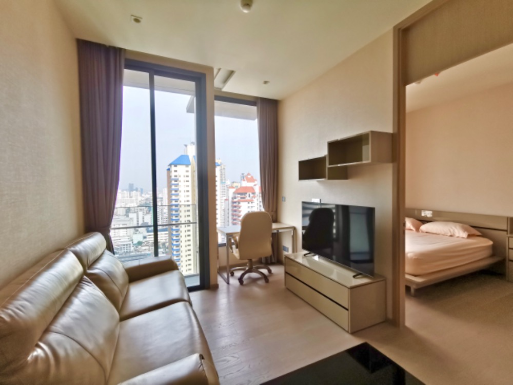 For SaleCondoSukhumvit, Asoke, Thonglor : The Esse Asoke 1-bed 36.89 sq m. high floor, open view, fully furnished