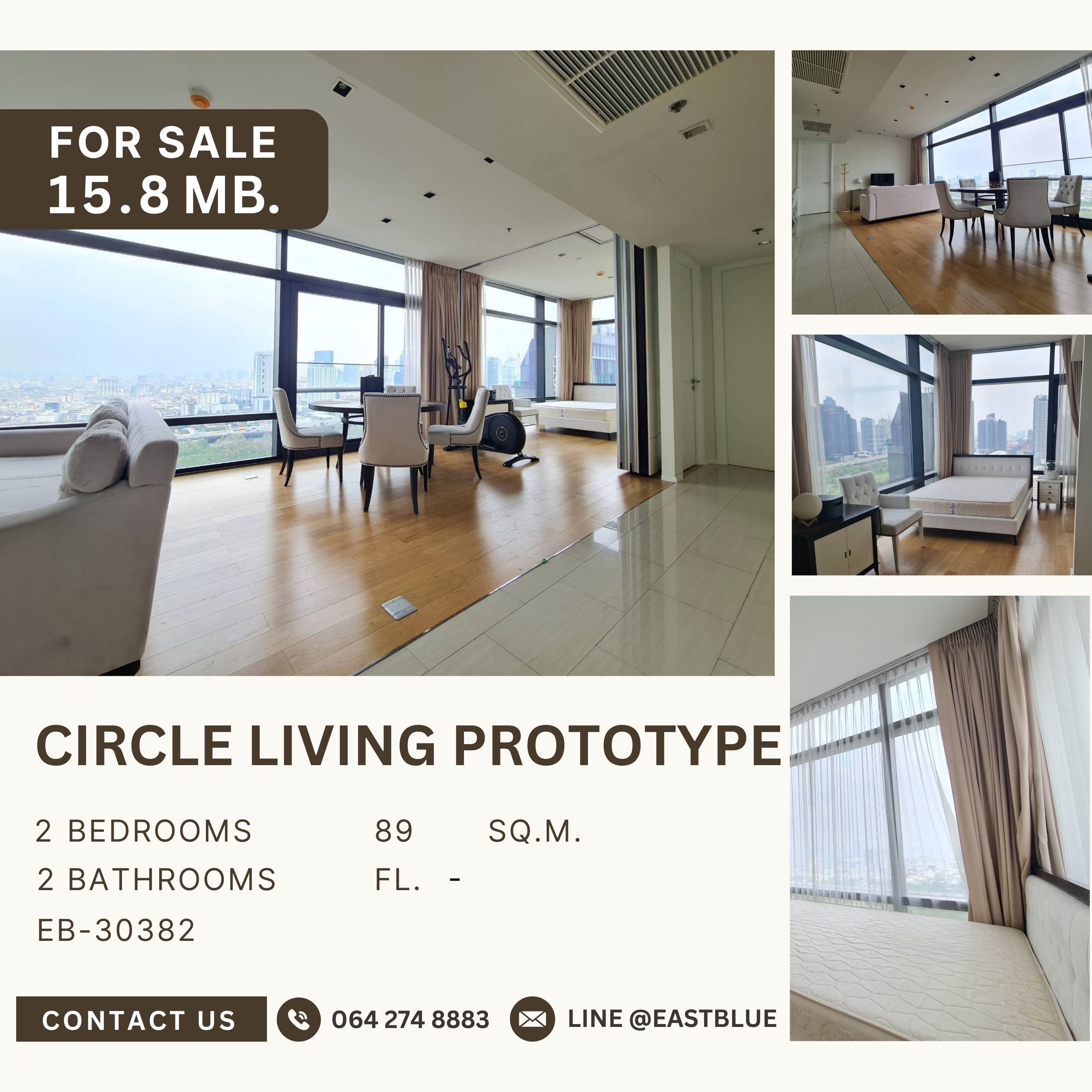 For SaleCondoRama9, Petchburi, RCA : ขาย Circle Living Prototype ห้องมุมแต่งสวย วิวโล่ง ใกล้ MRT เพชรบุรี