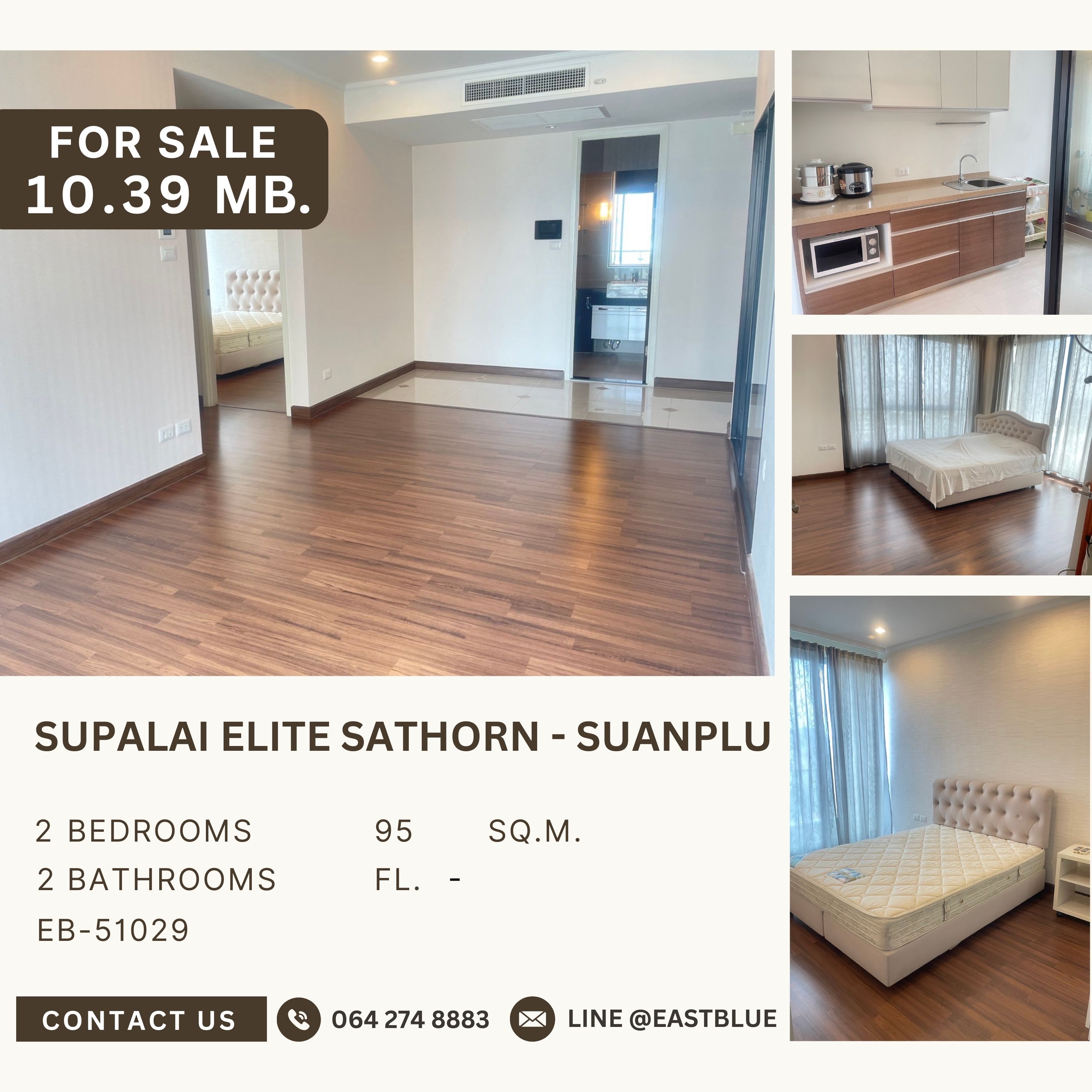 For SaleCondoSathorn, Narathiwat : Supalai Elite Sathorn - Suanplu ห้องสภาพดีมาก ราคาดีที่สุด รีบจับจองเป็นเจ้าของได้แล้ววันนี้