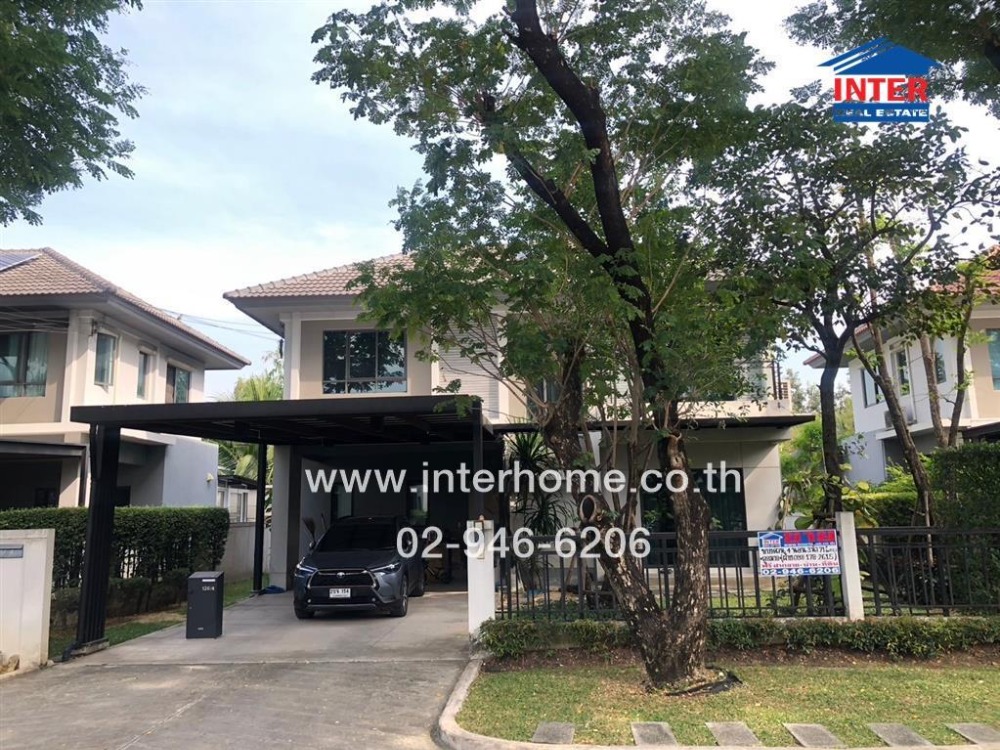 For SaleHouseRama5, Ratchapruek, Bangkruai : 2-storey detached house, 71.7 sq m., Venue Rama 5 Village (Soi 2), Bang Sri Muang 1 Road, Nakhon In Road, Mueang Nonthaburi, Nonthaburi