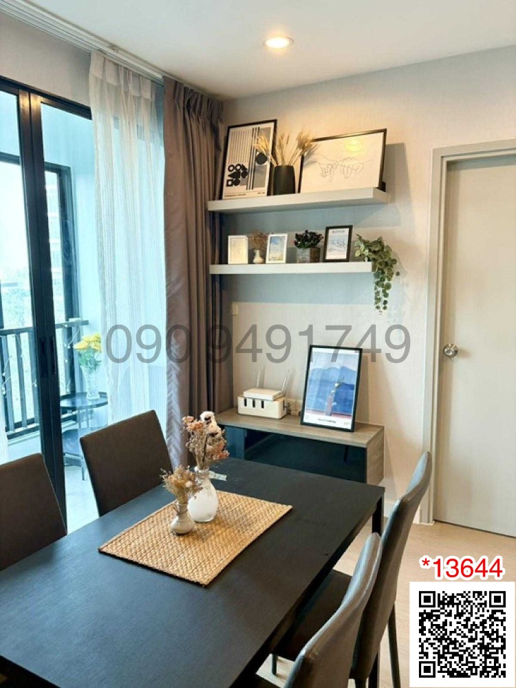 For RentCondoThaphra, Talat Phlu, Wutthakat : Condo for rent IDEO Sathorn-Tha Phra, 2 bedrooms, 5th floor, near BTS Pho Nimit