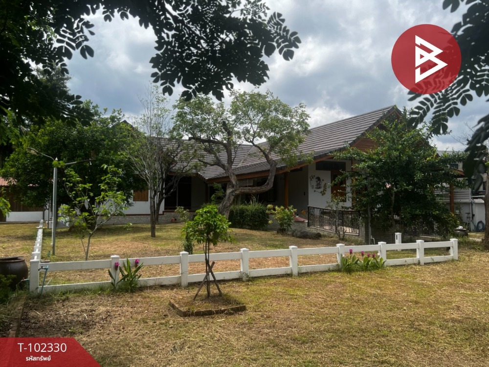 For SaleHouseChiang Mai : Single-storey detached house for sale with land, area 1 rai 1 ngan 90.6 square wa, Saraphi, Chiang Mai