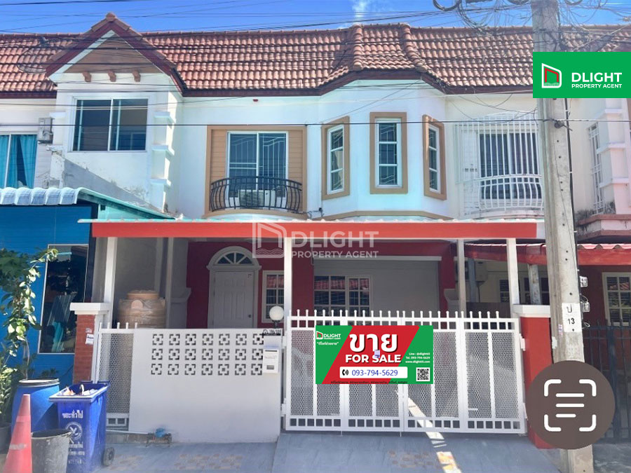 For SaleTownhouseSamut Prakan,Samrong : For sale, luxury townhouse, newly renovated, European style, ready to move in! Nakhon Thong President, 23.6 sq.w., 4 bedrooms, 3 bathrooms, parking for 1 car, good location, close to everything you need, special price only 2.2 million baht