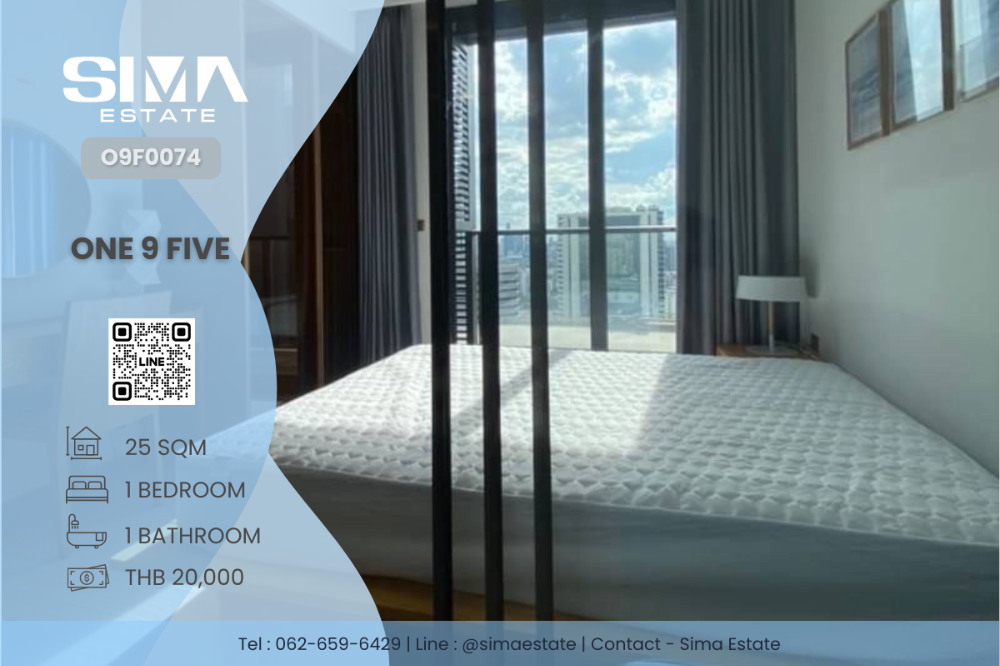 For RentCondoRama9, Petchburi, RCA : For rent ☁️One 9 Five☁️Beautiful room, very good price, well decorated, ready to move in☀️