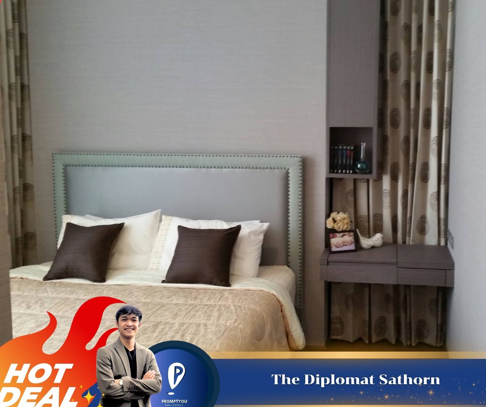 ให้เช่าคอนโดสาทร นราธิวาส : 🔥For Rent  🔥 “ The Diplomat Sathorn ”  ห้องสวย เฟอร์นิเจอร์ครบ พร้อมเข้าอยู่ //สอบถามเพิ่มเติมที่ LineID:@promptyou5