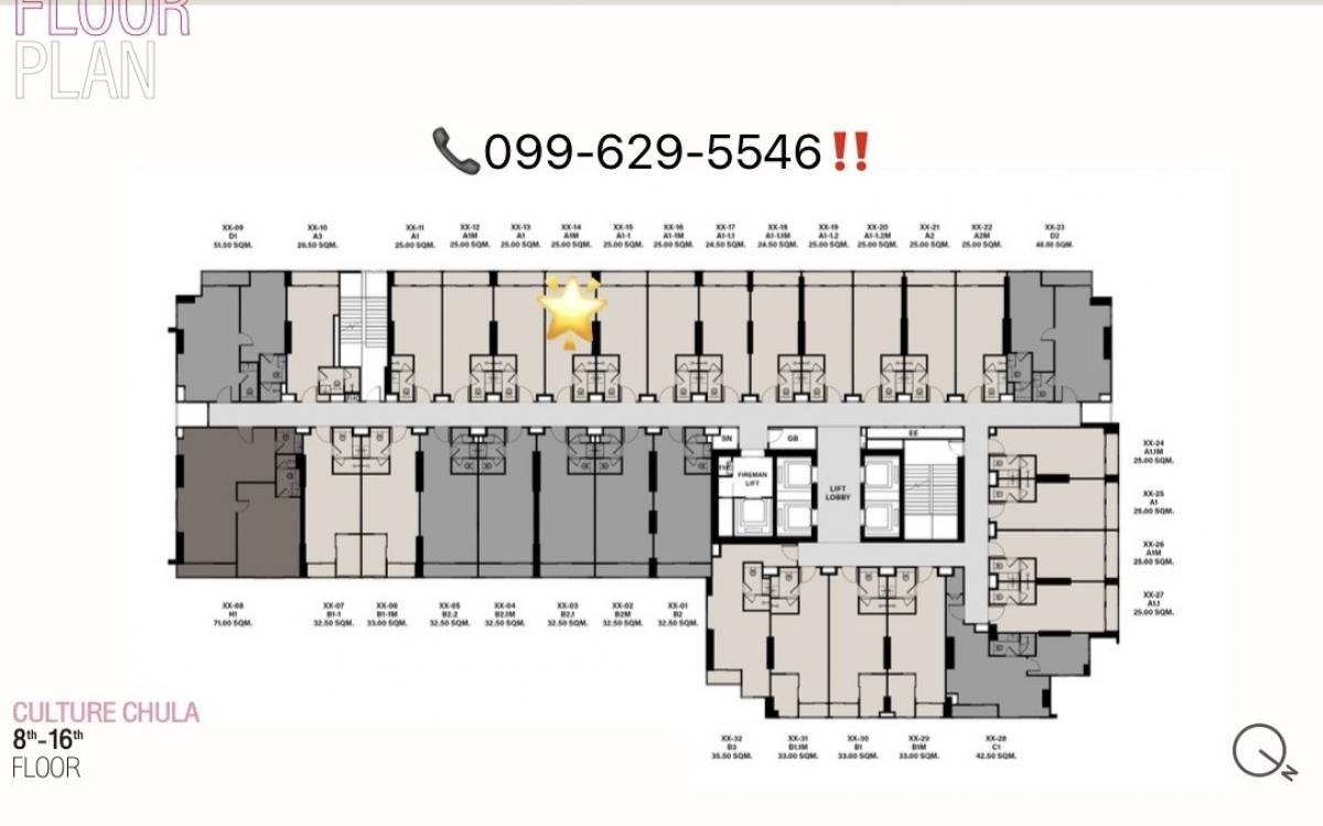 Sale DownCondoSilom, Saladaeng, Bangrak : 🔥Special price, VVIP Hybrid round✨ 1 BEDROOM 38 sq m 📞Call to inquire 099-629-5546 💕