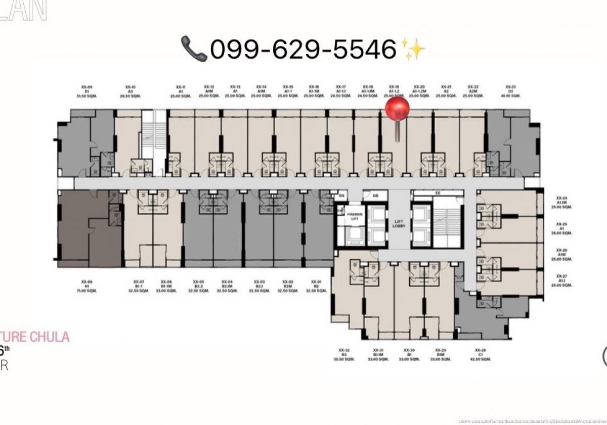 Sale DownCondoSilom, Saladaeng, Bangrak : 🔥🔥 HOT 🔥🔥 Owner wants to sell quickly✅ Spacious room, good price CULTURE CHULA 38 sq.m. Beautiful location, good price 📞Tel. 099-629-5546