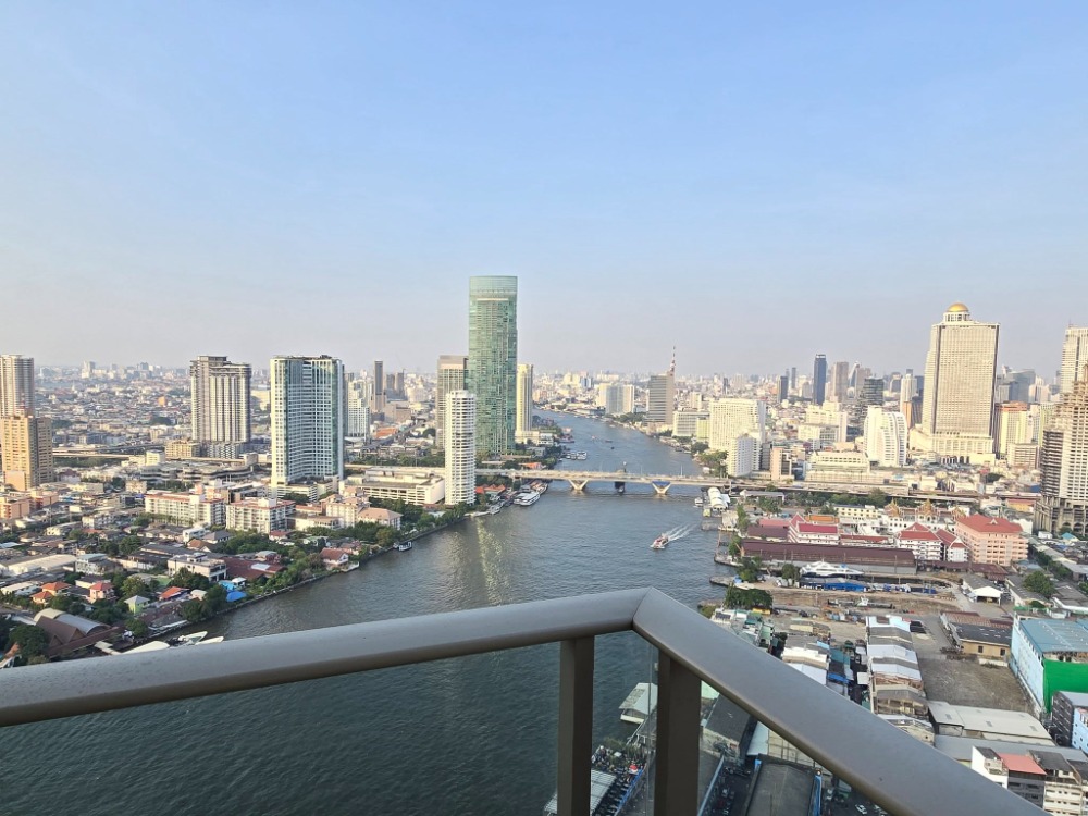 For RentCondoSathorn, Narathiwat : 🌟 For rent, luxury condo Four Seasons Private Residences 🌟 ✨ 117 sq m. | 2 bedrooms | 3 bathrooms ✨ 32nd floor | Spectacular view of the Chao Phraya River curve and ICONSIAM