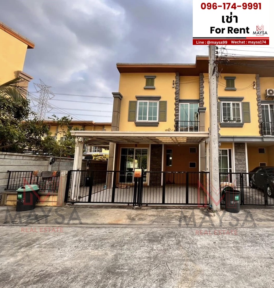 For RentTownhousePattanakan, Srinakarin : 🏡 For rent, 2-storey townhouse, Golden Town 2, On Nut-Pattanakarn (On Nut 65), 15,000 baht per month 🎉 Near Prawet Intersection, vacant house, ready to move in ✅✅