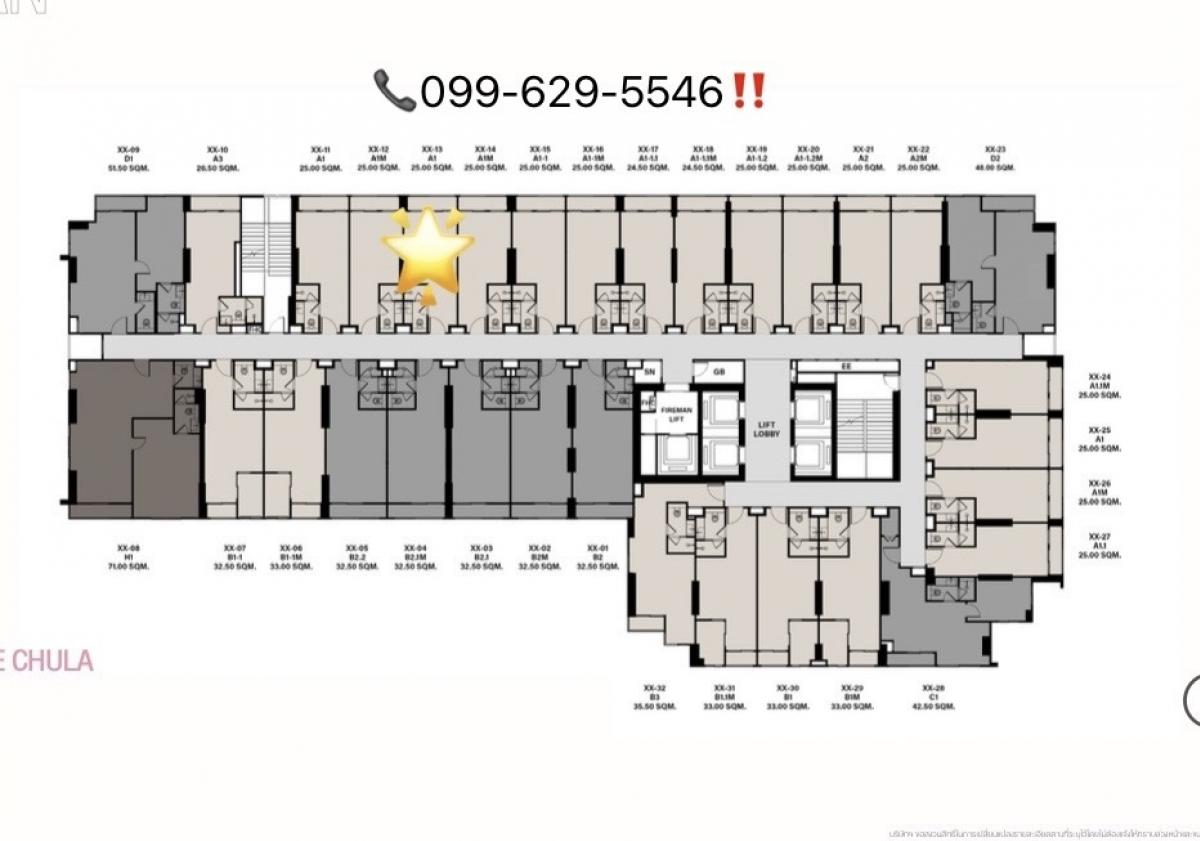 Sale DownCondoSilom, Saladaeng, Bangrak : 1 Bed, best price, CULTURE CHULA, guaranteed value, hundreds of thousands cheaper than the project🔥✨ Tel. 099-629-5546📞✨