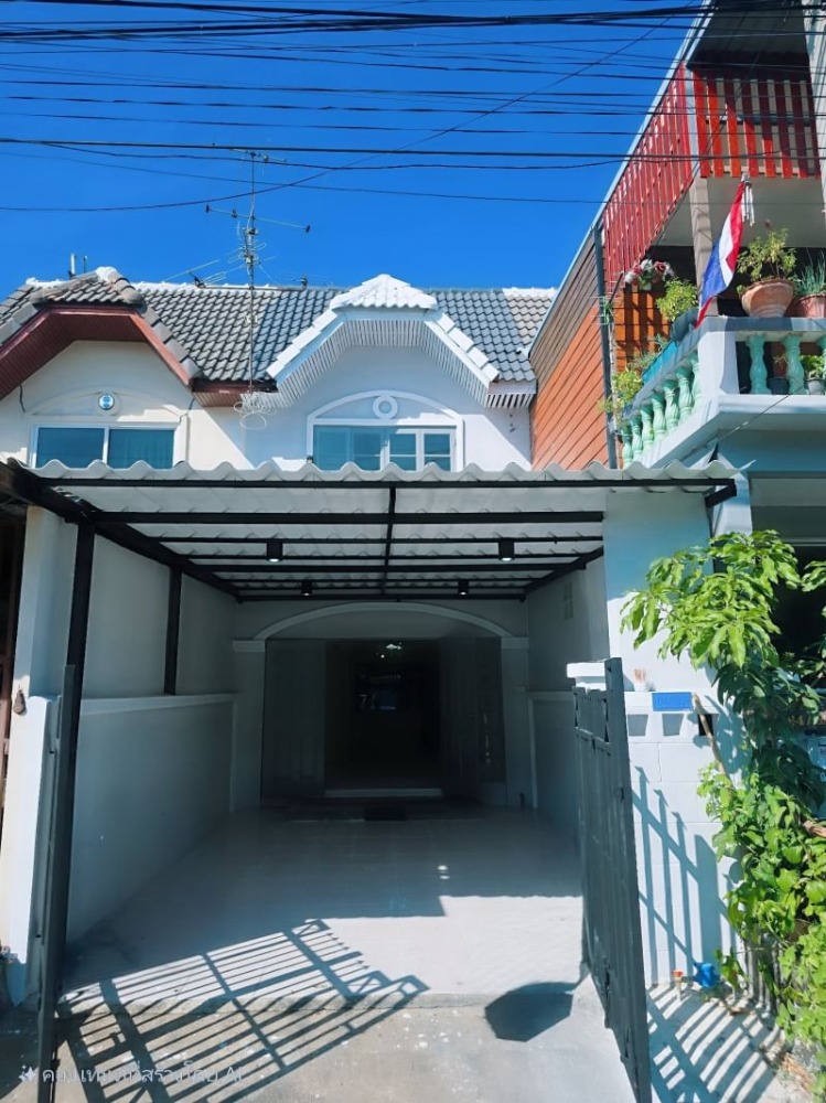 For SaleTownhouseNonthaburi, Bang Yai, Bangbuathong : Townhouse for sale, 2 floors, Monwadi Village (Soi Wat Lat Pla Duk), area 16 sq m, 2 bedrooms, 2 bathrooms