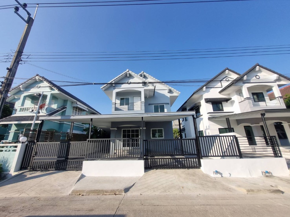 For SaleHouseMin Buri, Romklao : For sale: 2-storey detached house, Suphawan Village, Romklao, Suwinthawong, Lat Krabang, Airport Link, Suvarnabhumi Airport, Kasembandith, Chao Khun Thahan, Chalongkrung, Nong Chok, New Krungthep Kreetha, Motorway